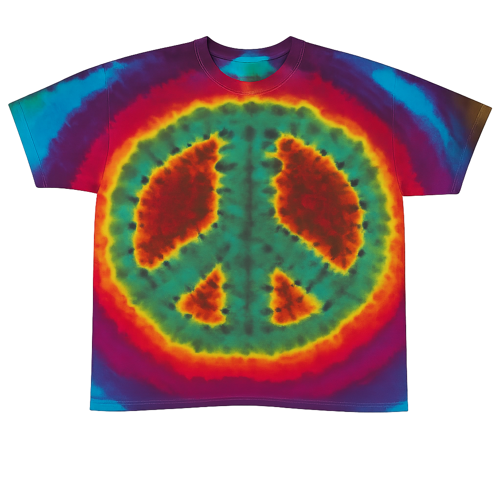 Weefcraft tie-dye peace shirt